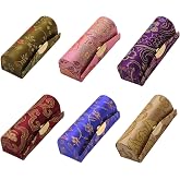 MIAO JIN Mini Lipstick Case Holder with Mirror for Purse, Set of 6 | Vintage Small Lipstick Holder Case Lip Stick Carrier Holder Bulk, As Return Gifts Ideas for Women (Random Color)