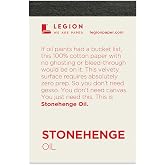 Stonehenge Oil 320gsm Pad 2.5x3.75 inches, White