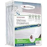 Guardmax Jersey Knitted Twin Zippered Mattress Encasement - Waterproof & Bed Bug Proof Mattress Protector - Comfortable, Soft, and Noiseless Zippered Bedding - Dust Mite Proof (39 x 75 x 10)