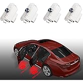 4PCS No Fade Car Door Light Logo Compatible with Infiniti, RCBDCYGJ Ultra-Bright Projector Lights for Partial QX50/56/60/70/80, Q50/60/70, G25/37, M25/35/37, FX37/50, EX25/35/37 (Red)