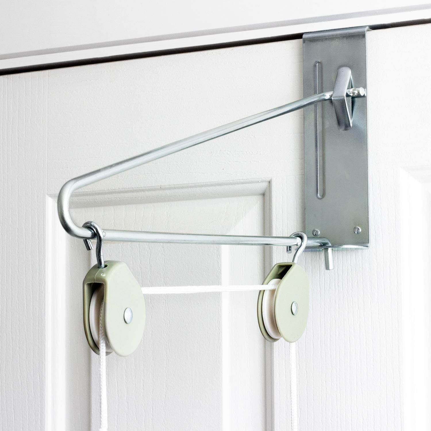 DMI Shoulder Pulley for Physical Therapy and Rehabilitation, Over The Door Pulley, White: Health & Personal Care