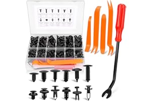 Einesin 240PCS Car Push Retainer Clips & Auto Fasteners Assortment, Plastic Pin Rivets Expansion Screws Replacement Most Popu