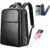 BOPai Business Smart Travel laptop Backpack Men 15.6 Inch USB Charging Waterproof 30L Large Expandable Convertible Friendly Carry Flight Approved Work Anti Theft Durable Black Rucksack