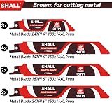 SHALL Reciprocating Saw Blades 34pc Carbide Steel Kit with Storage Bag view 2