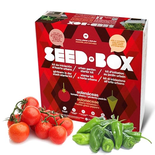 SEED BOX KIT HUERTO URBANO SOLANACEAS TOMATES CHERRY PIMIENTOS DE ...