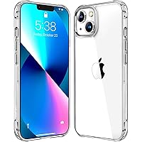 Mkeke Compatible with iPhone 13 Case Clear, Transparent Shockproof Protective Phone Cases for iPhone 13 Released 2021