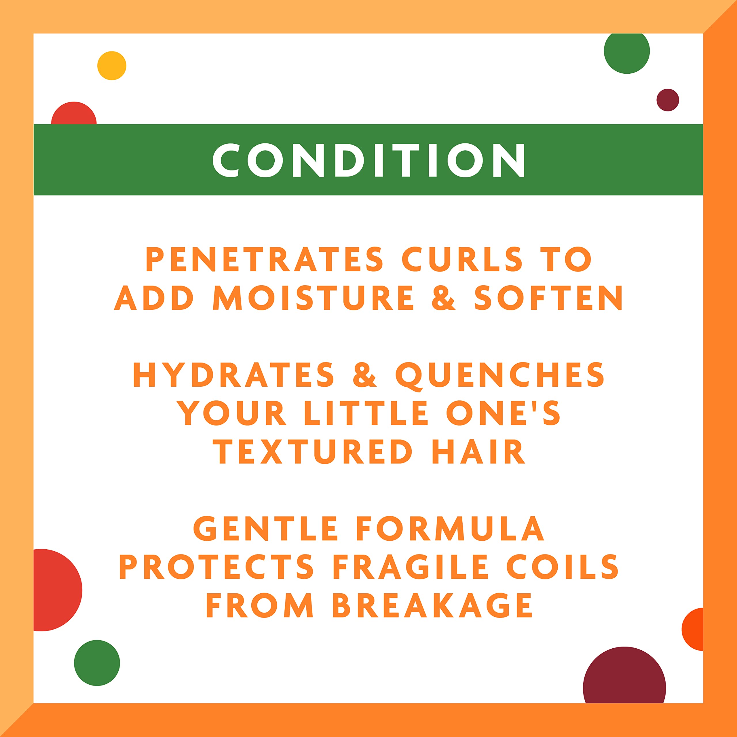 Cantu Care for Kids Nourishing Sulfate-free Conditioner with Shea Butter, 8 fl oz (Pack of 3)