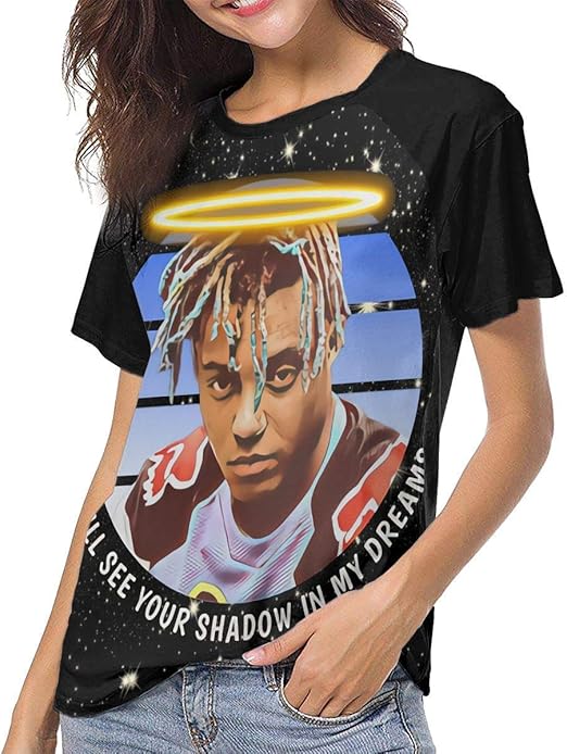 Juice Wrld Damen Soft Baseball Raglan Ärmel Muster T-Shirt: Amazon.de