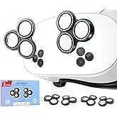 2-Pack Camera Lens Protector for Meta/Oculus Quest 3s, VR Accessories Lens Cover, 9H Tempered Glass Full-Cover Screen Protector, Anti-Scratch & Anti-Fingerprint for Enhanced VR Clarity (2 Pack Black)