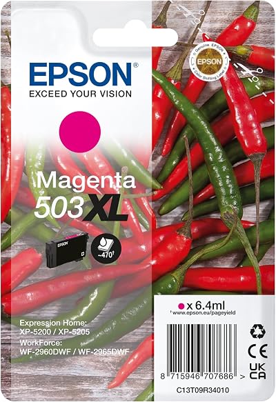 Epson 503XL Magenta Ink Cartridge Genuine 503XL Magenta Ink