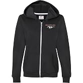 Buy Cool Shirts Ladies Ford Mustang Pocket Print Full Zip Hoodie