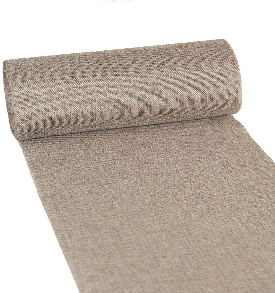 Deko AS GmbH Table Runner, Polyester, Beige, 15 m x 30 cm