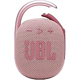 JBL Clip 4 - Portable Mini Bluetooth Speaker, big audio and punchy bass, integrated carabiner, IP67 waterproof and dustproof, 10 hours of playtime, speaker for home, outdoor and travel (Pink)