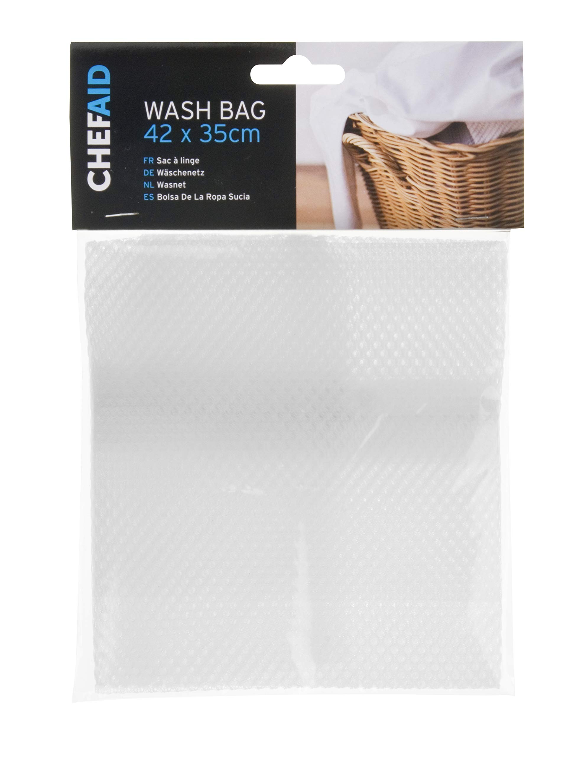 Chef Aid Large Wash Bag, Perfect for Protecting cloths in the washing machine, Measuring 42cm by 35cm it is ideal Large Garments