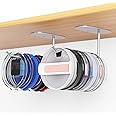 2 Pack Tumbler Lid Organizer, Space Saving Cup Lid Organizer for Yeti Tumbler/Stanley Tumbler/Simple Modern Tumbler Lids, Self-Adhesive or Drilling Tumbler Lid Hook for Kitchen Organizers and Storage