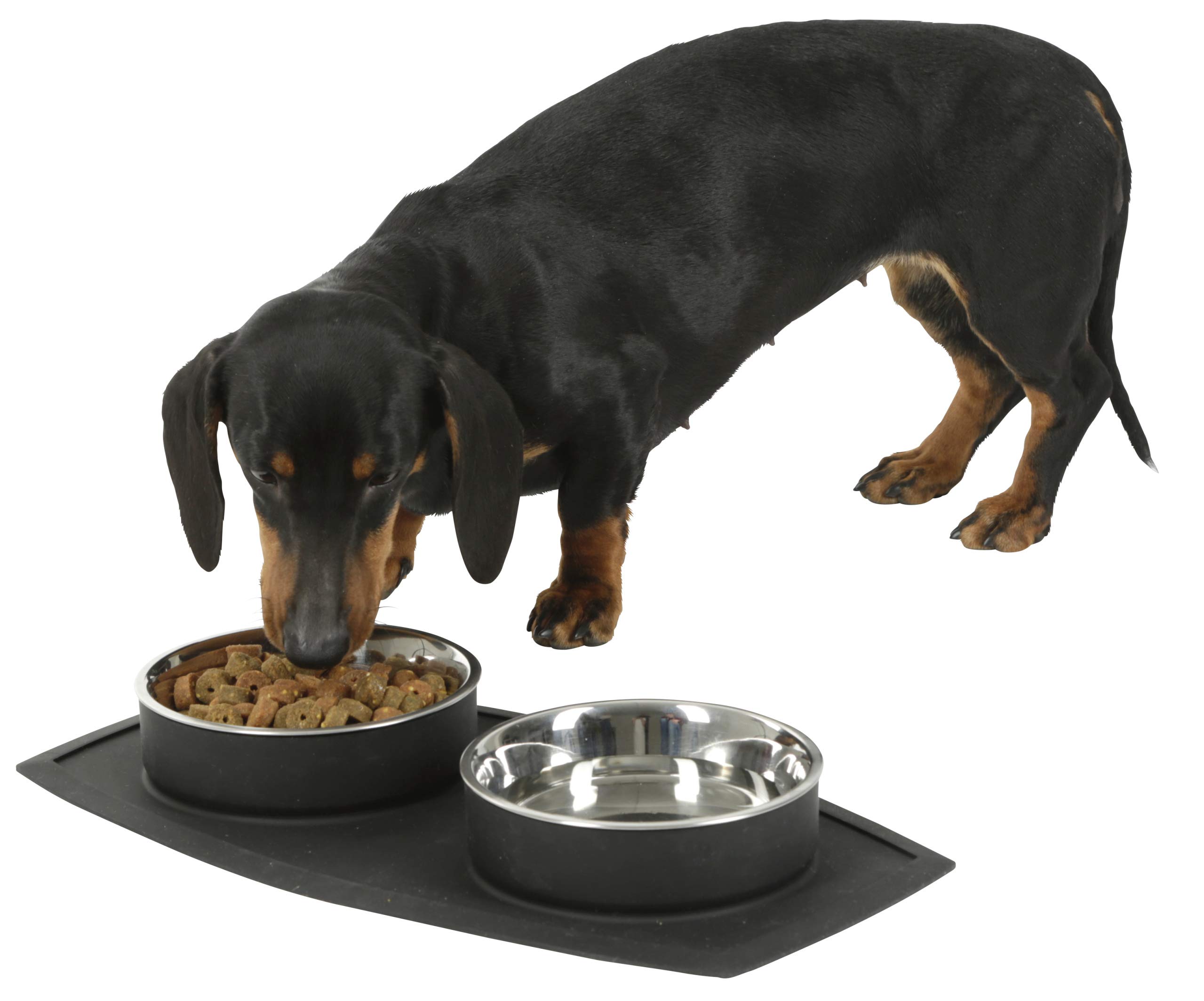 Kerbl Clever Stainless Steel Bowl, 480 ml, Pack of 2