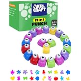 UCEC 20PCS Mini Hole Punch Shapes, Star Heart Paper Punches for Crafting | Maple Leaf Snowflake Shaped Hole Puncher Shape Cutters for Paper Crafts Nail Art Thanksgiving Christmas Scrapbooking Cards