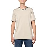 BOSS Mens Logo Collarband Cotton T-Shirt