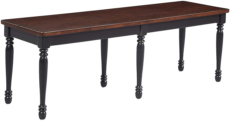 Crosley Furniture Shelby Dining Bench, Black