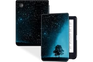 BOZHUORUI for 6" Kobo Clara Colour | BW | 2E eReader Slim Case | Thin & Light | Hard Back Shell | Premium PU Leather Cover wi