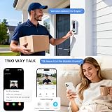 ieGeek Doorbell Camera Wireless 2K HD Video Doorbell with Chime 2.4GHz WiFi view 6