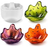 3D Ghost Resin Mold, Halloween Silicone Trinket Dish Mold for Epoxy Casting | Create a Spooky Ghost Bowl for Jewelry, Keys, Wrapped Candy, Candle Displays, Halloween Decor and Handmade Gifts