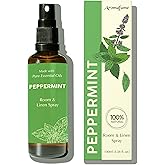 Peppermint Room, Linen & Pillow Spray by Aromafume | 100ml/3.38 fl oz | with Pure Peppermint Essential Oil | Aromatherapy Spray for Relaxation, Sleep & Stress Relief | Mist for Bedding, Fabrics