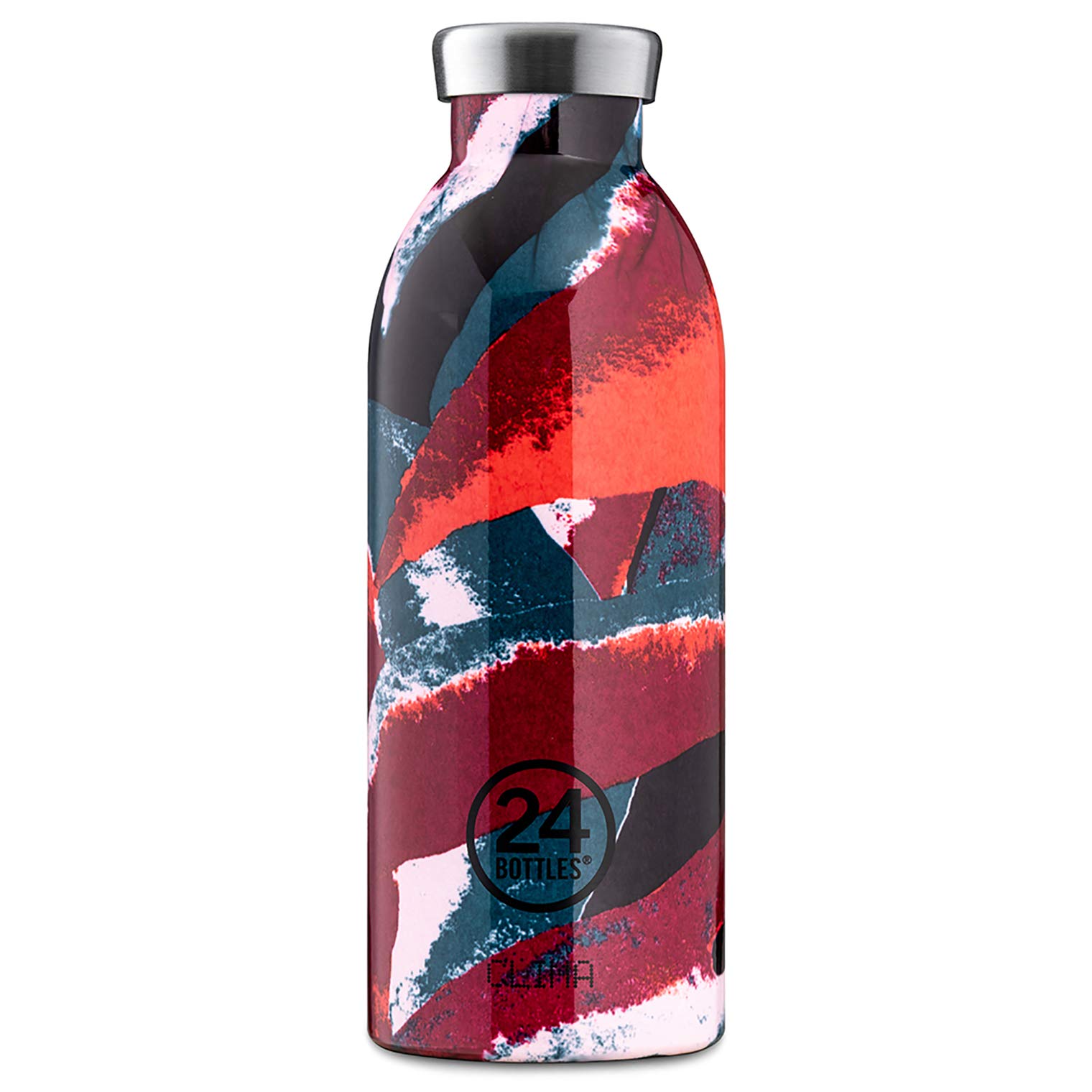 24Bottles Clima Bottle 500 ml Flower Flame Bottle, Unisex Adult, Multicoloured, 500 ml