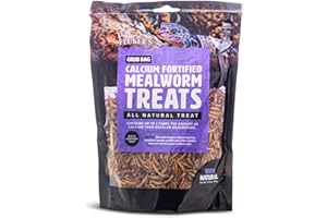Fluker's All-Natural Calcium Fortified Mealworm Treat - 3oz,(0)