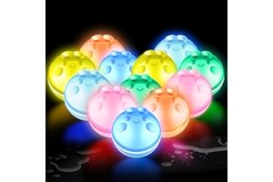 MAKE KIDS SMILE BUBBLE FUN 12Pcs Light Up Reusable Water Balloons for Kids & Adults, Self Sealing Magnetic Water Balls, Silicone Water Bombs with Mesh Bag, Splash Water Ball for Summer Outdoor Pool Beach Activities