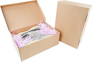 STRBOXONG Cardboard Shoe Boxes with Lid, 32x22x12 cm, Multi-Purpose Storage Box for Home Office Organization Containers, Fold