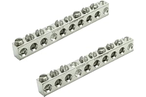 GOUNENGNAIL-UL Certified 8 Terminal Ground Bar Kit, Max Wire Dia 4AWG (2)