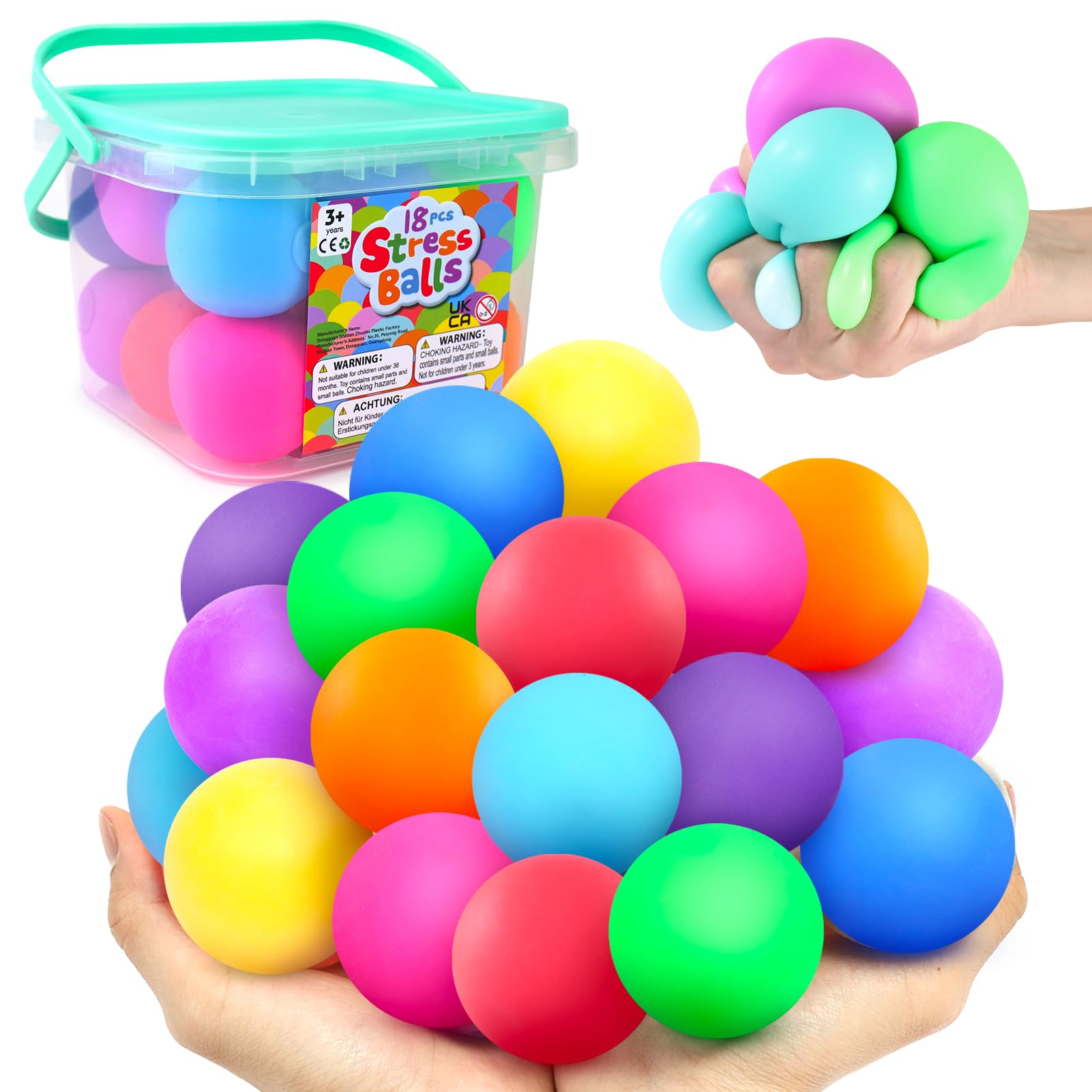 Mua Sensory Stress Ball Set for Adults, 18 Pack Fidget Toy Bulk, Anti ...