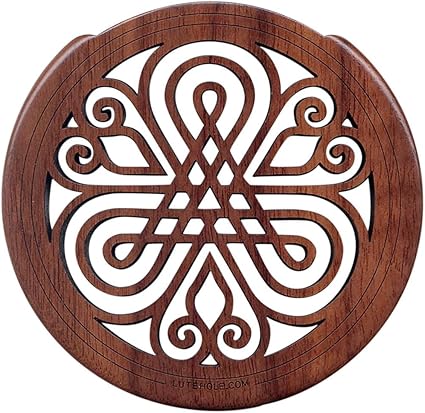The Lute Hole Company 4 Soundhole Cover For Feedback Control Walnut Light Amazon Co Uk Musical Instruments