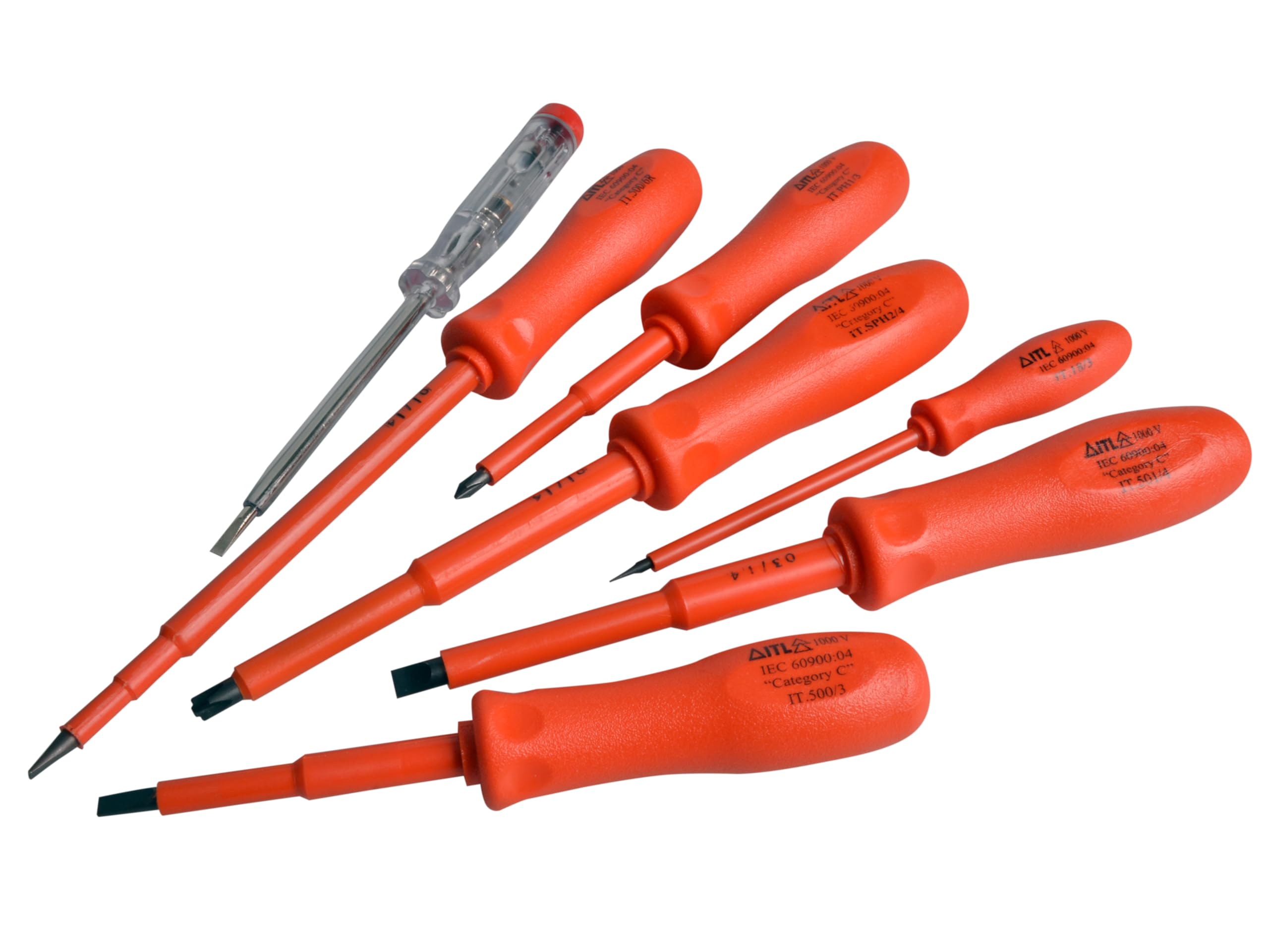 ITL 2100 Screwdriver Set (7 Pieces),Orange