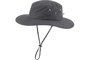 Home Prefer UPF50+ Mens Sun Hat Wide Brim Fishing Hat Sun Protection Beach Gardening Bucket Hat for Men Women