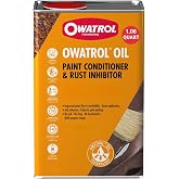 OWATROL Oil Rust Inhibitor for Metal, Paint Conditioner, 34 Oz | Stops Rust and Corrosion, Metal, Wood &amp; Industrial Machinery, Improves Paint Adhesion, Smooth Flow, Heat-Resistant Formula