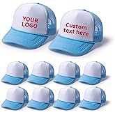 TZYZZQH 10 Blank Trucker Hats Bulk with Decorative Ropes,Men and Women Hat Bulk Heat Transfer Graffiti Hats