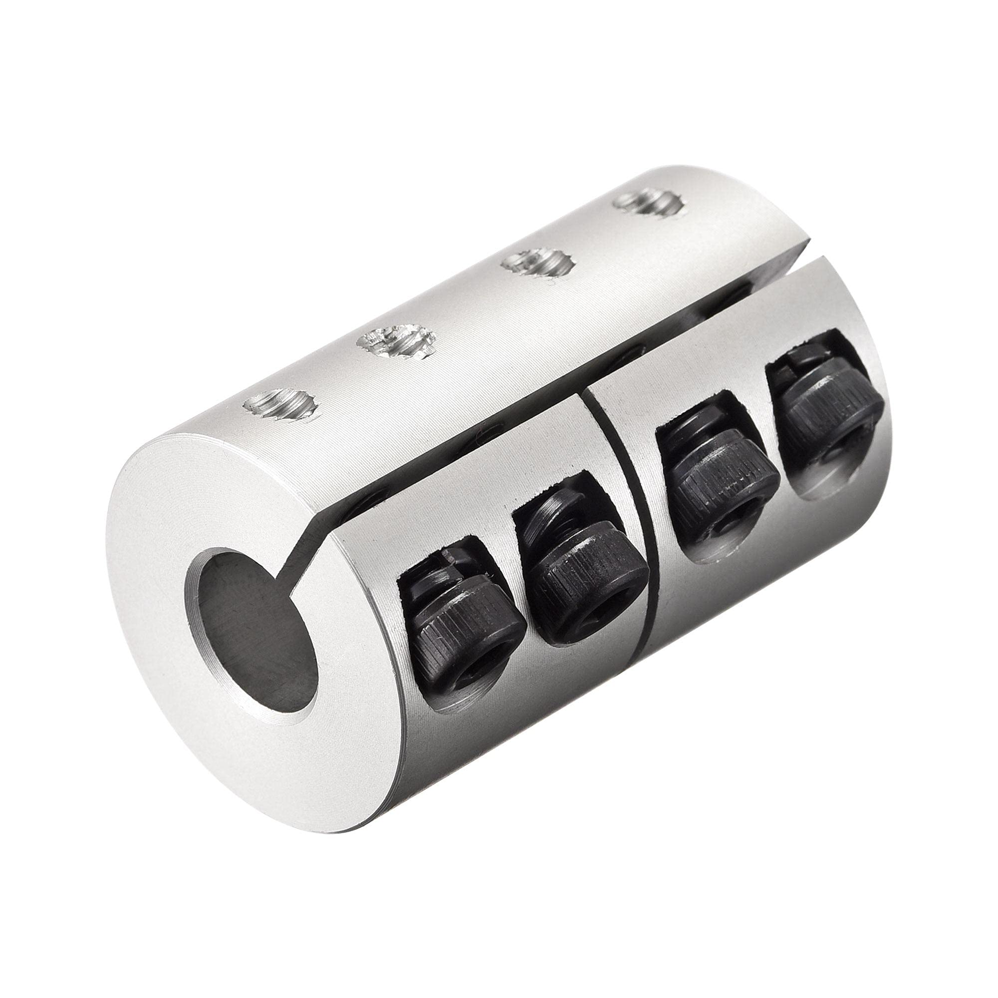 sourcing map 5mm to 10mm Shaft Coupling 25mmx40mm Coupler Aluminum Alloy Joint Motor for 3D Printer CNC Machine DIY Encoder