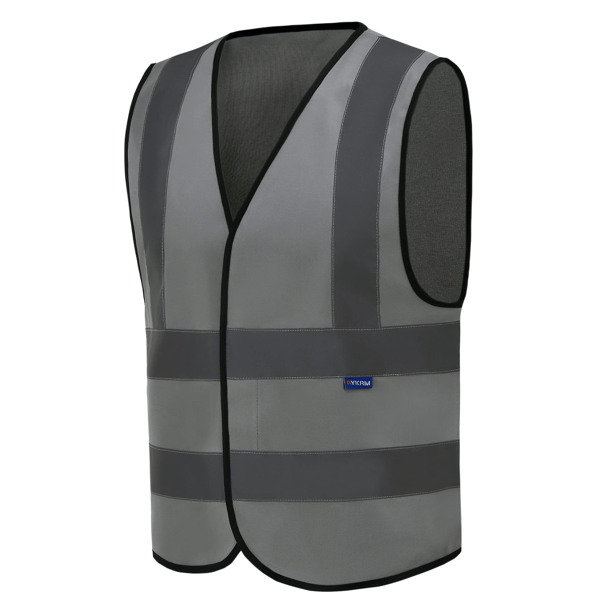 Grey HI VIS VEST high vis Reflective Safety Vest GREY High Visibility hi viz vis Executive Waistcoat