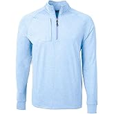 Cutter & Buck mens Cutter & Buck Adapt Eco Knit Heather Mens Quarter Zip Pullover