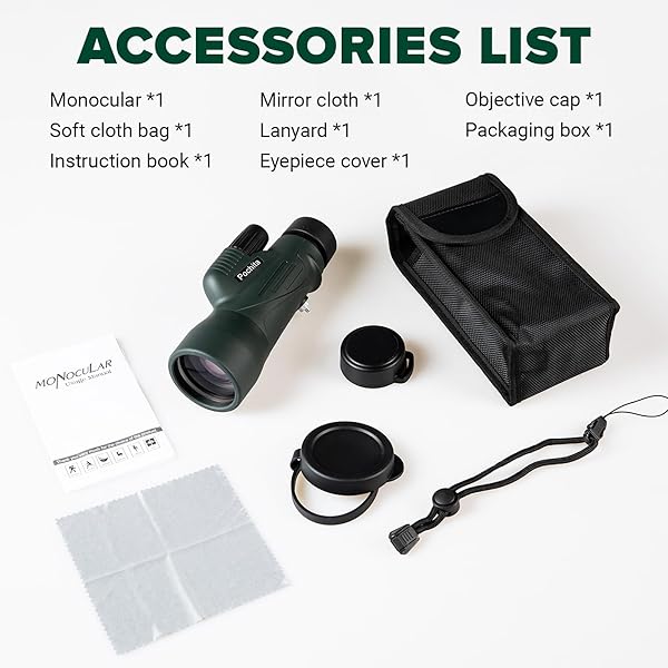 12X50 ED MONOCULAR TELESCOPE FOR ADULTS, HIGH POWERED MONOCULAR WITH BAK4 PRISM & FMC LENS, WATERPROOF HANDHELD TELESCOPE FOR BIRD WATCHING, HUNTING, HIKING, TRAVEL