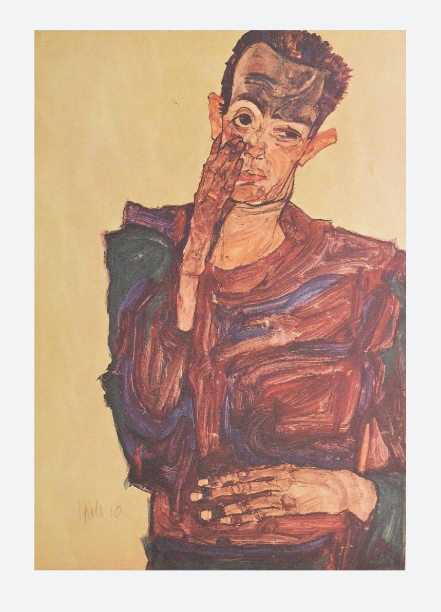 Egon Schiele Poster 'Die Umarmung' – 80x60 Cm | Kunstdruck Auf Hochwertigem Papier