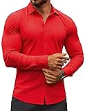 COOFANDY Men's Muscle Fit Dress Shirts Big and Tall