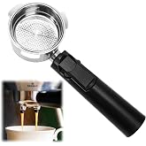 Coffee Espresso Machine Handle Replacement Parts, 3 Ears Cafe Bracket Handle Portafilter Filter Basket for Lidl Silvercrest CM4621 CM4218 KF5002 KF500S Barista with FILTER VASKET