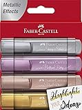 Faber-Castell Metallic Highlighters - 4 Glitter