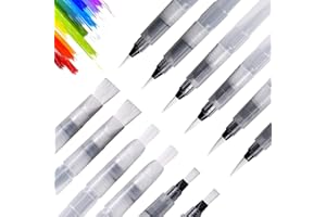 UPINS 12 Piece Water Color Brush Pen Set, Watercolor Paint Pens for Painting Markers