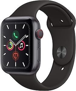 Apple Watch Series 5 (GPS + Cellular, 40mm) - Space Gray Aluminum Case with Black Sport Band