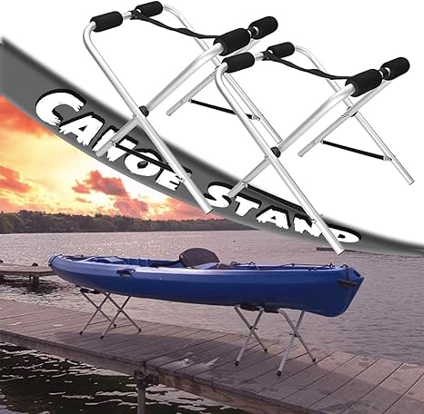 Amazon Co Jp スタンディングカヤックストレージラック スポーツ用折りたたみ式カヌーグランドスタンド Supサーフボード用16インチイージースタンド折りたたみ式 ホーム キッチン