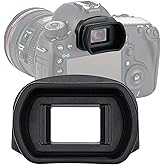 JJC KIWIFOTOS Ergonomic Long Camera Eye Cup, Eye Piece viewfinder as Eg Eyecup, Soft Silicone, Compatible with Canon EOS 1D X Mark II 1D X 1Ds III 1D IV 1D III 5D IV 5D III 5DS 5DS R 7DII 7D